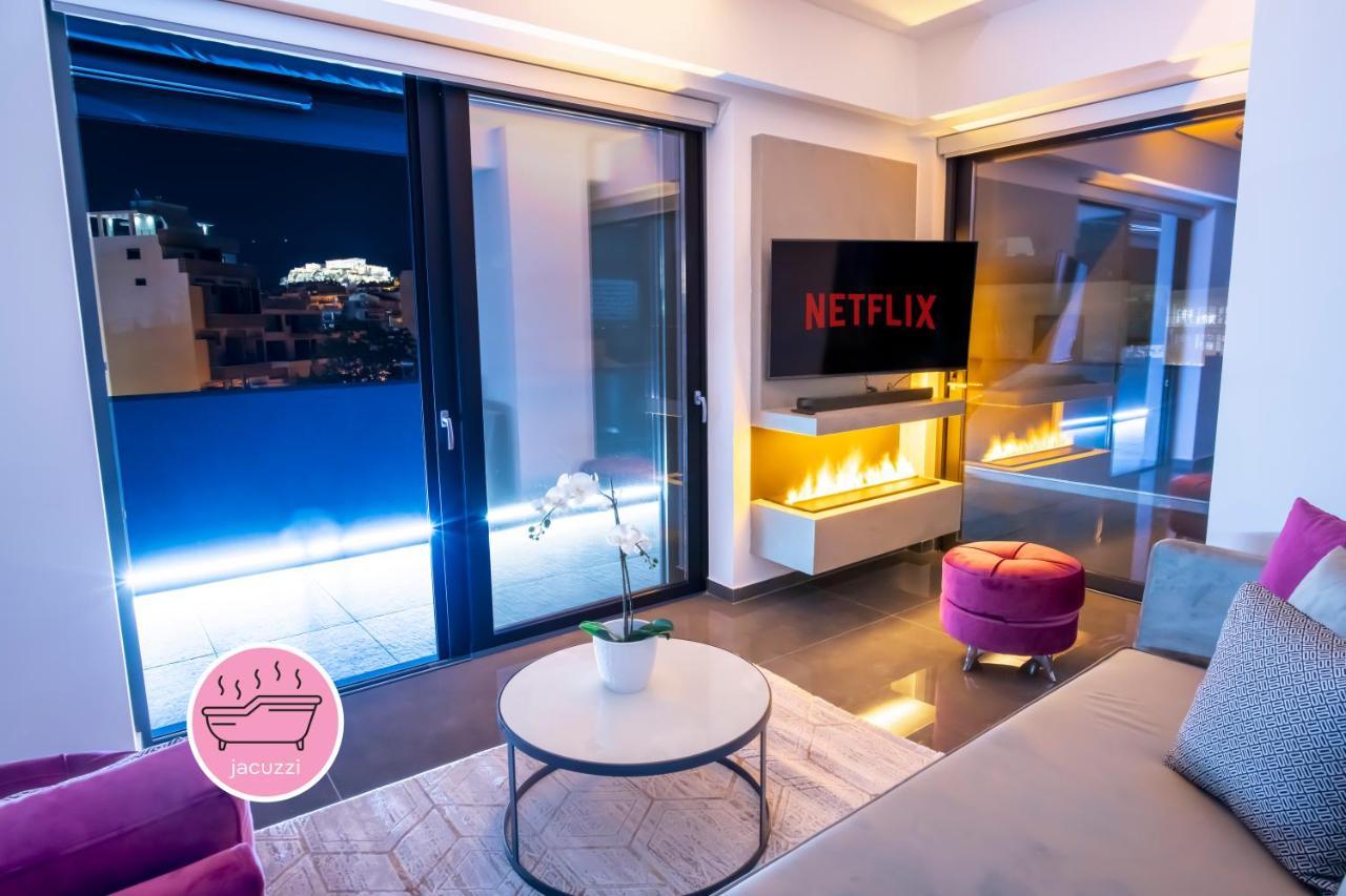 Luxury Penthouse With Acropolis View And Jacuzzi Apartment Athens Ngoại thất bức ảnh